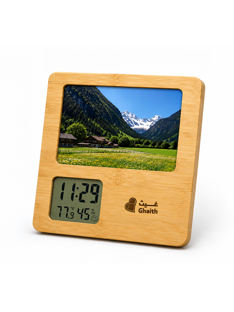 Photo Frame with Digital Clock
