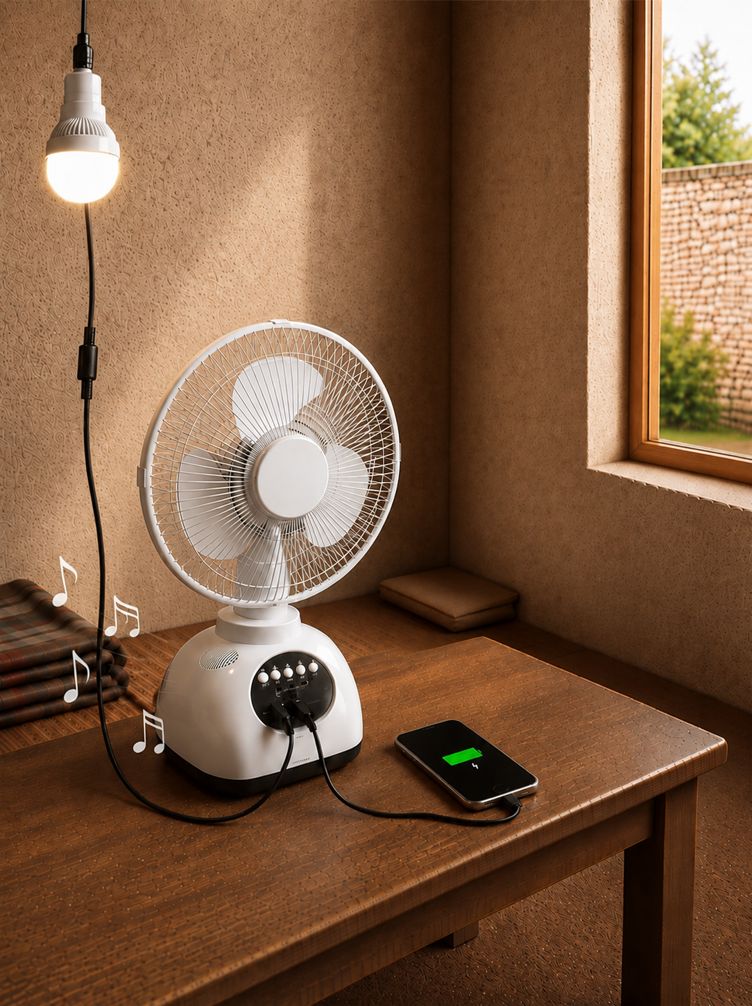 Solar-Powered Fan