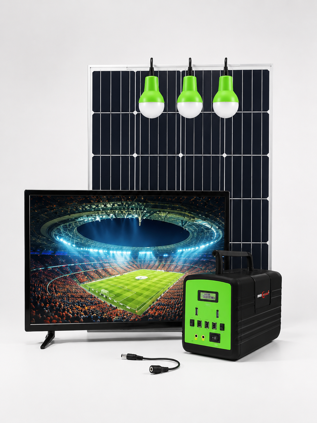 Solar-Powered TV System