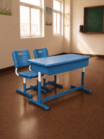 School Desk Set with Chairs
