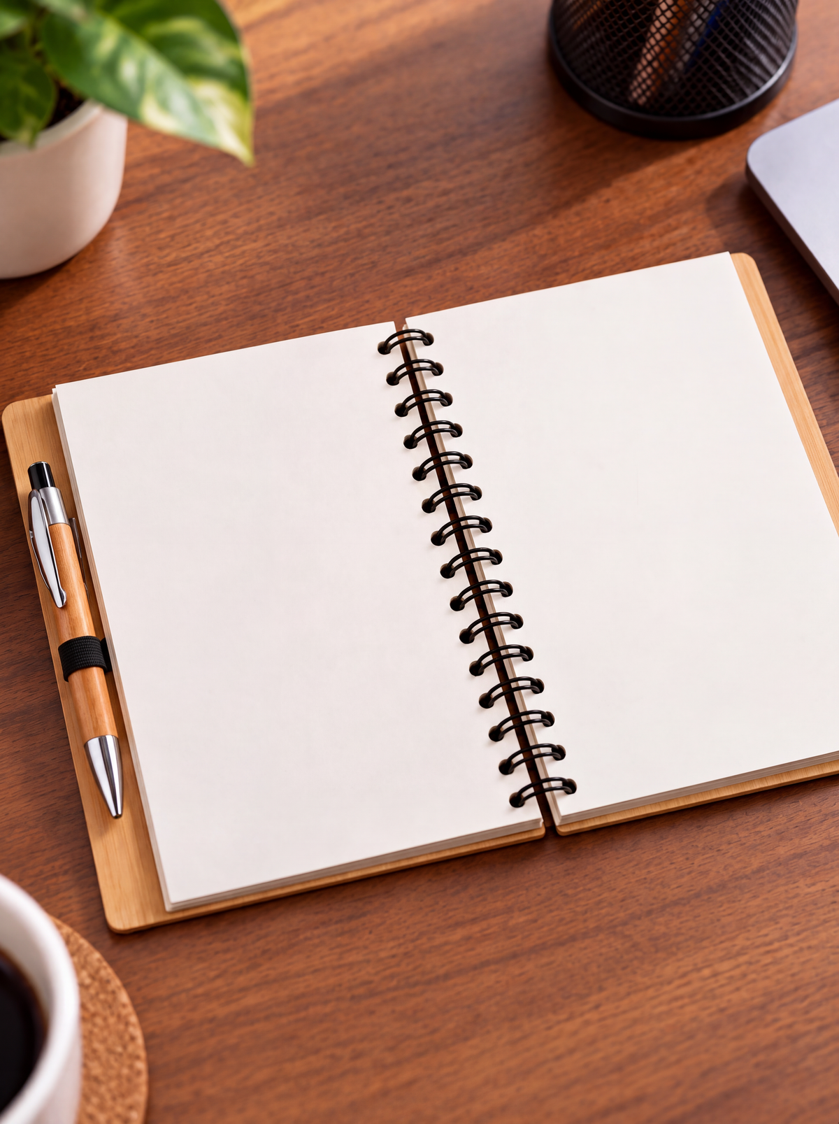 Bamboo Notebook with Pen